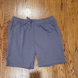 Men's Gray Casual Shorts Large Members Mark zippered pocket Medium Gray NWOT